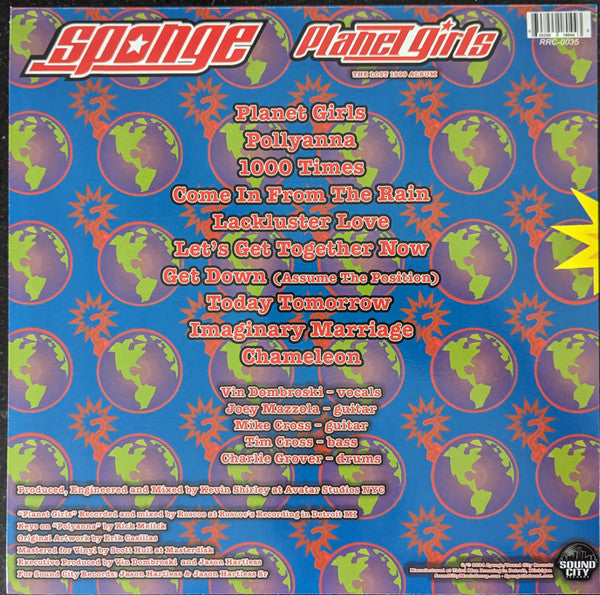 Sponge (3) : Planet Girls (The Lost 1999 Album) (LP, Album, RSD, Ltd, Red)