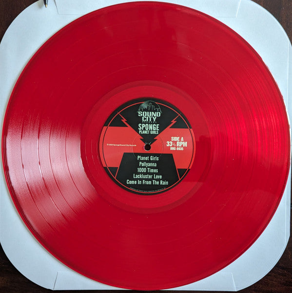 Sponge (3) : Planet Girls (The Lost 1999 Album) (LP, Album, RSD, Ltd, Red)