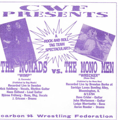 Various : CWF Presents: A Rock And Roll Tag Team Spectacular!! (7", Comp)