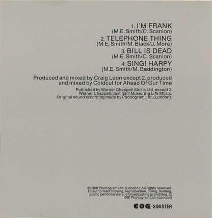 The Fall : Extricate Album Sampler (CD, Promo, Smplr)