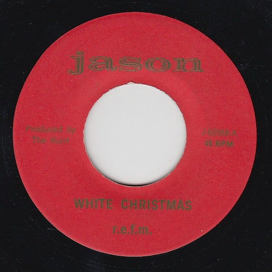 r.e.f.m. / Link Cromwell : White Christmas / No Jestering (7", Single, Red)