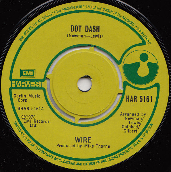 Wire : Dot Dash (7", Single)