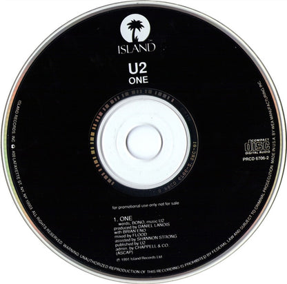 U2 : One (CD, Single, Promo)