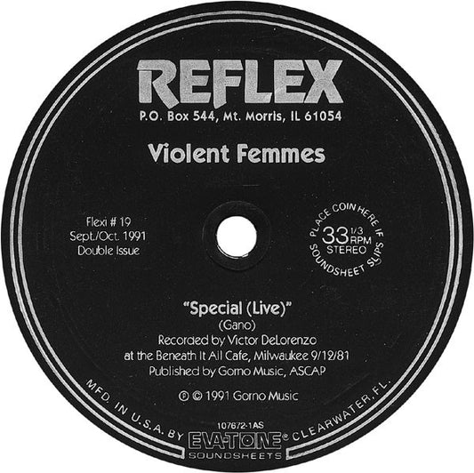 Violent Femmes / Killing Joke : Special (Live) / Money Is Not Our God (Hideous Remix) (Flexi, 7")