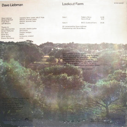 Dave Liebman* : Lookout Farm (LP, Album)