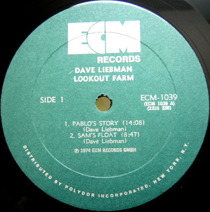 Dave Liebman* : Lookout Farm (LP, Album)