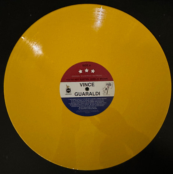 Vince Guaraldi : You're Not Elected, Charlie Brown (Original Soundtrack Recording) (LP, Album, Bioplastic, RM, Yel)