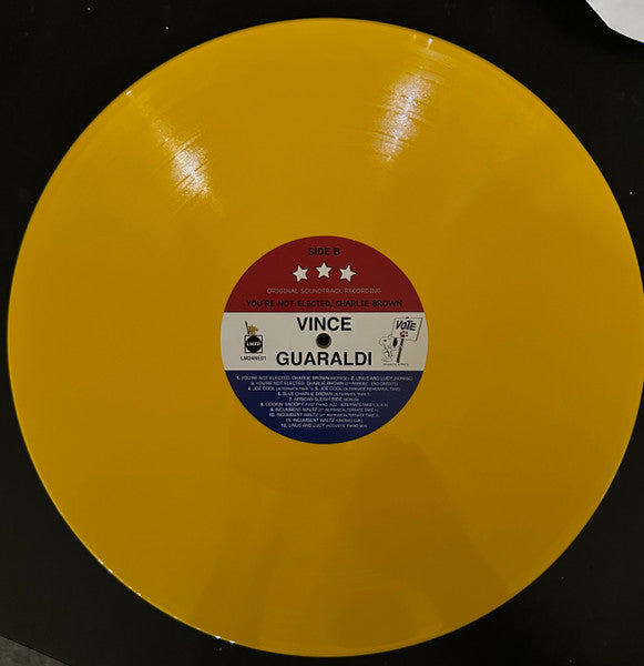 Vince Guaraldi : You're Not Elected, Charlie Brown (Original Soundtrack Recording) (LP, Album, Bioplastic, RM, Yel)