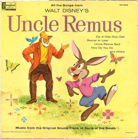 Various : Walt Disney's Uncle Remus (Music From The Original Sound Track Of Song Of The South) (LP, Album, RE)