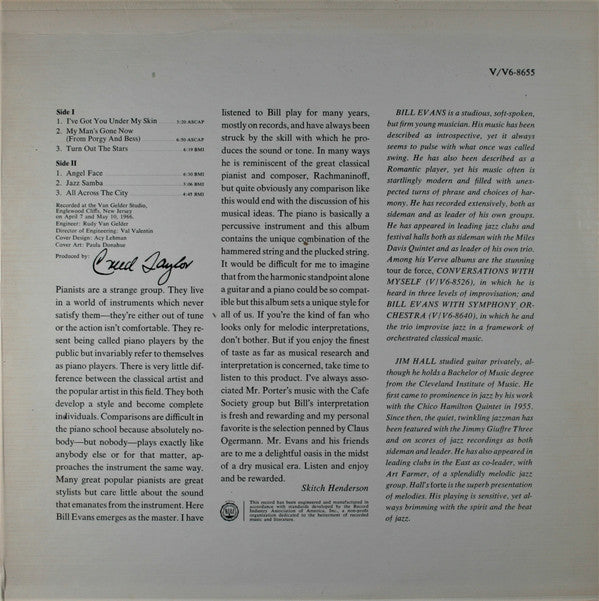 Bill Evans, Jim Hall : Intermodulation (LP, Album, Gat)
