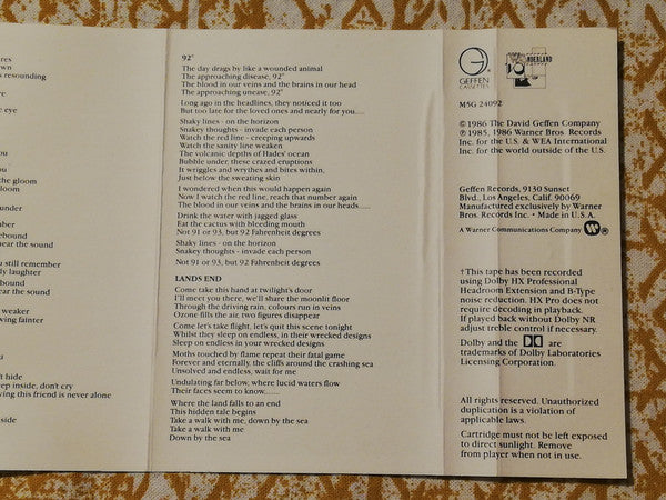 Siouxsie & The Banshees : Tinderbox (Cass, Album, SR )