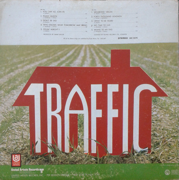 Traffic : Traffic (LP, Album, RP)