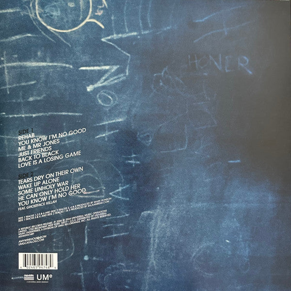 Amy Winehouse : Back To Black (LP, Album, Ltd, RE, Bla)