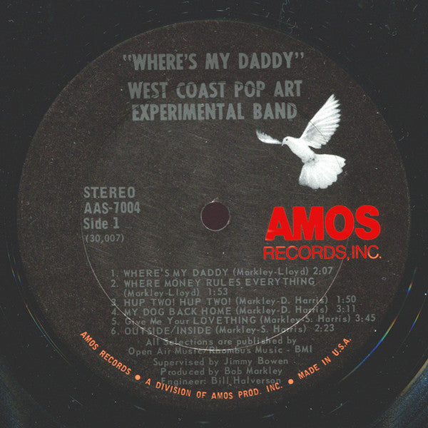 The West Coast Pop Art Experimental Band : Where's My Daddy? (LP, Album)
