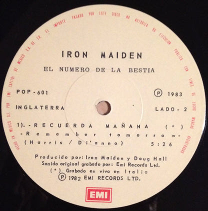 Iron Maiden : The Number Of The Beast (12", Single)