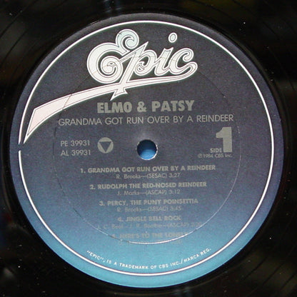 Elmo & Patsy* : Grandma Got Run Over By A Reindeer (LP, Album)