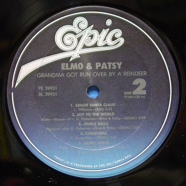Elmo & Patsy* : Grandma Got Run Over By A Reindeer (LP, Album)