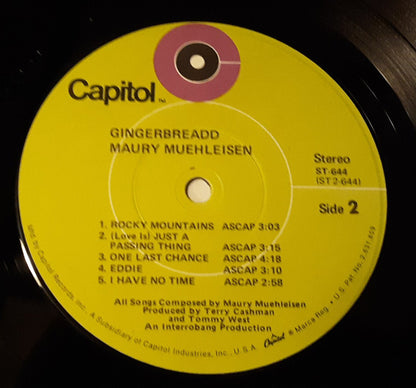 Maury Muehleisen : Gingerbreadd (LP, Album)