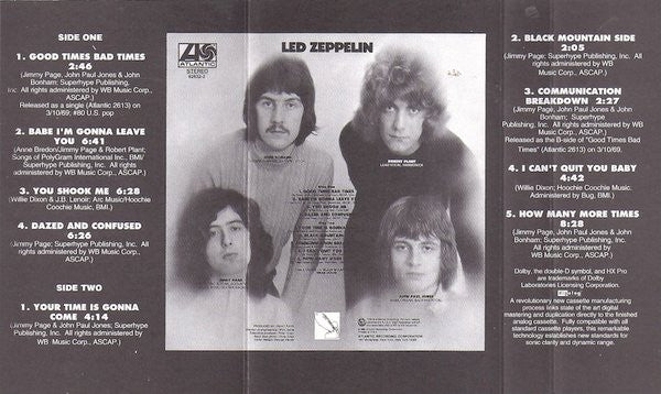 Led Zeppelin : Led Zeppelin (Cass, Album, RE, RM)