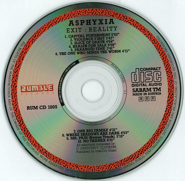 Asphyxia (5) : Exit: Reality (CD, Album)
