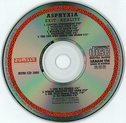 Asphyxia (5) : Exit: Reality (CD, Album)