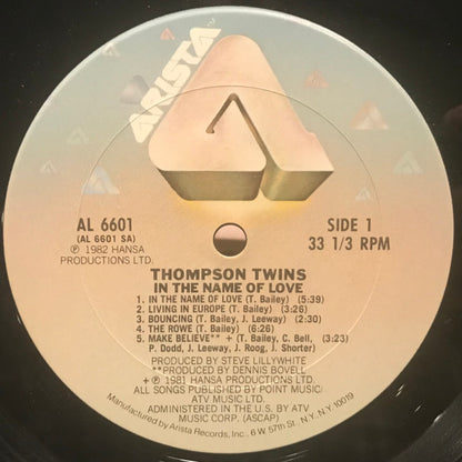 Thompson Twins : In The Name Of Love (LP, Album)