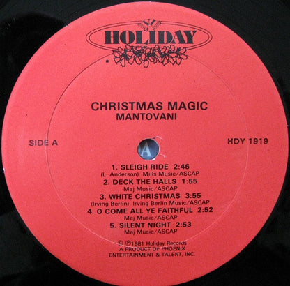 The Mantovani Orchestra : Mantovani Christmas Magic (LP, Album)