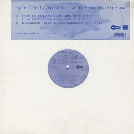 Seefeel / Aphex Twin : Time To Find Me (12", Single)