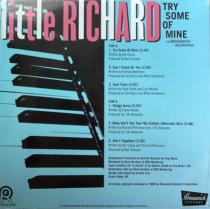 Little Richard : Try Some Of Mine: The Brunswick Recordings (12", EP, RSD, Comp, Pin)