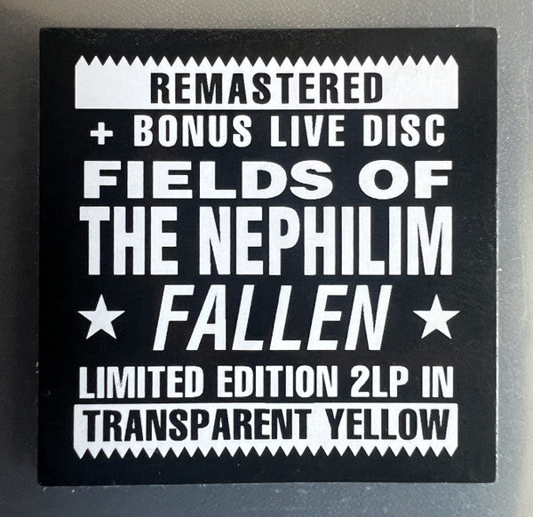 Fields Of The Nephilim : Fallen (2xLP, Album, RSD, Ltd, RE, RM, Gat)