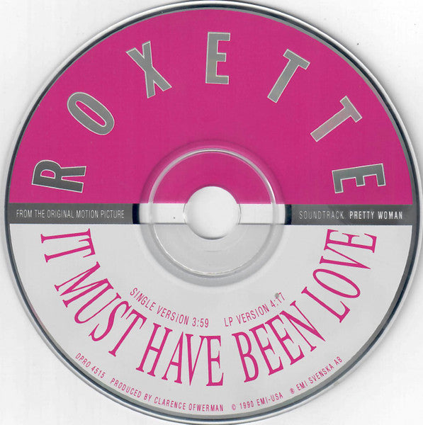 Roxette : It Must Have Been Love (CD, Single, Promo)