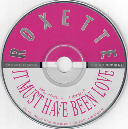 Roxette : It Must Have Been Love (CD, Single, Promo)