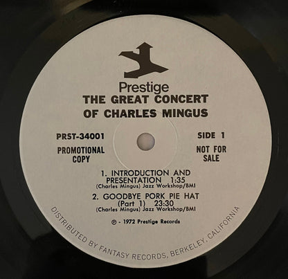 Charles Mingus : The Great Concert Of Charles Mingus (3xLP, Album, Promo, Gat)