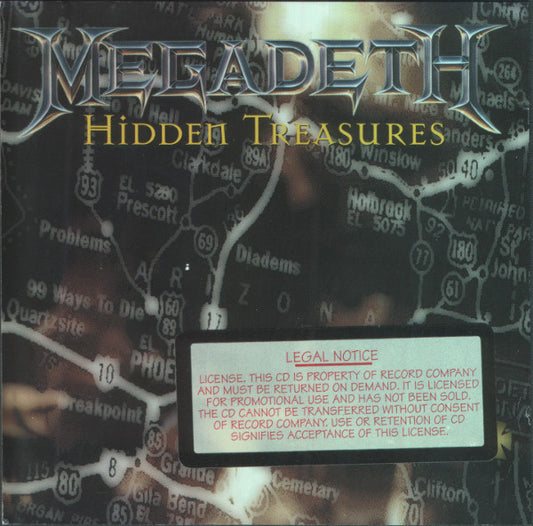 Megadeth : Hidden Treasures (CD, Comp, Promo)