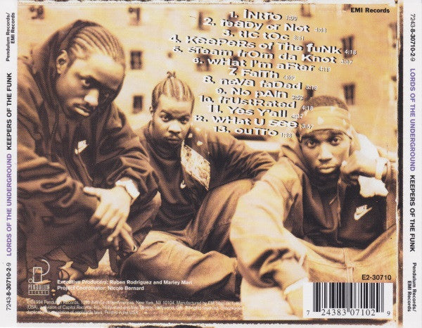 Lords Of The Underground : Keepers Of The Funk (CD, Album)