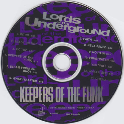 Lords Of The Underground : Keepers Of The Funk (CD, Album)