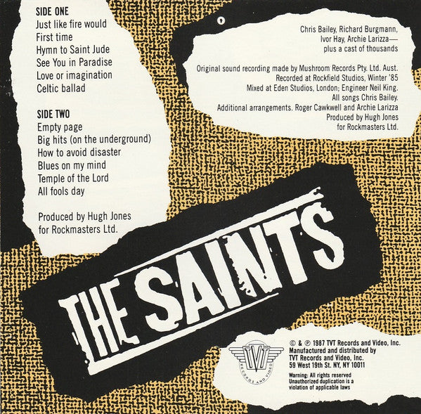 The Saints (2) : All Fools Day (CD, Album)