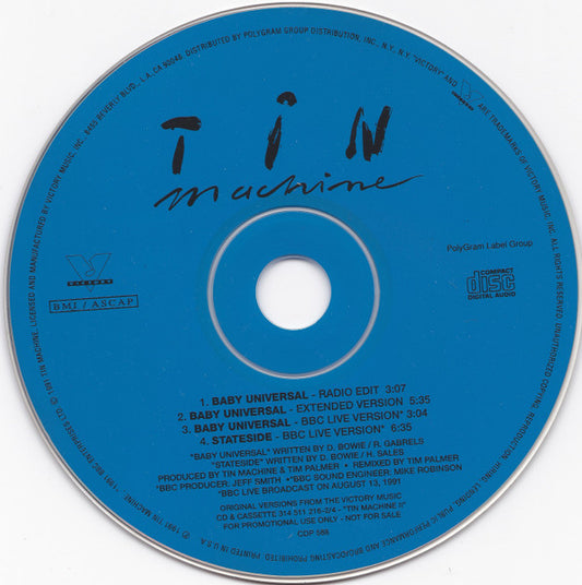 Tin Machine : Baby Universal (CD, Single, Promo)