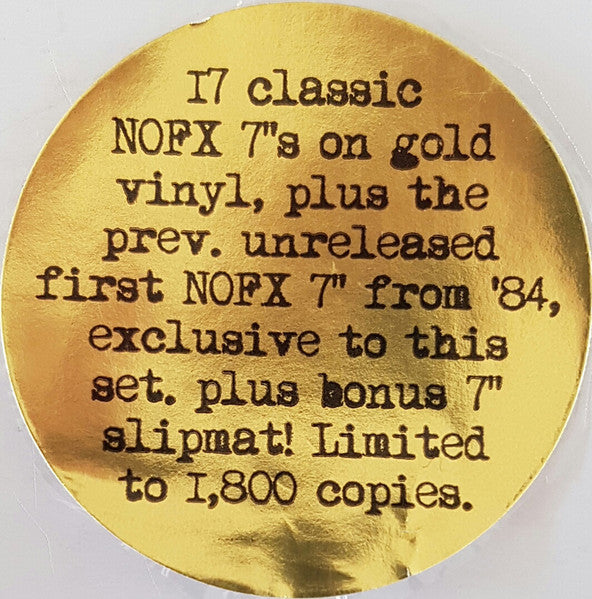 NOFX : 126 Inches Of NOFX - Singles Collection (18x7", Gol + Box, Comp, Ltd)