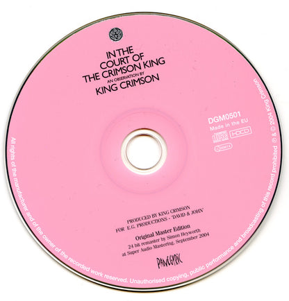 King Crimson : In The Court Of The Crimson King - An Observation By King Crimson (CD, Album, RE, RM, RP, Ori)
