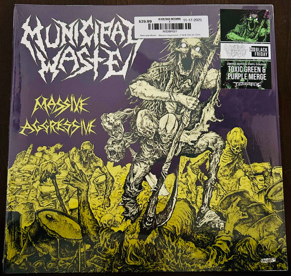 Municipal Waste : Massive Aggressive (LP, Album, RSD, Ltd, RE, Gre)
