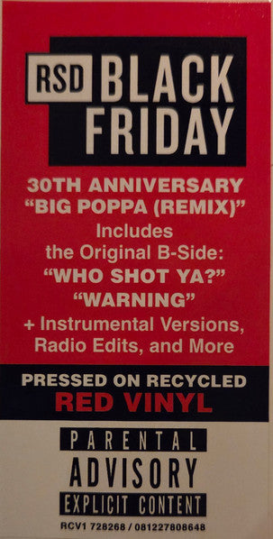 The Notorious B.I.G.* : Big Poppa (Remix) (12", RSD, Red)