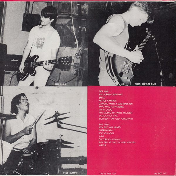 Boy Elroy : This Is Not Art (LP, Album)