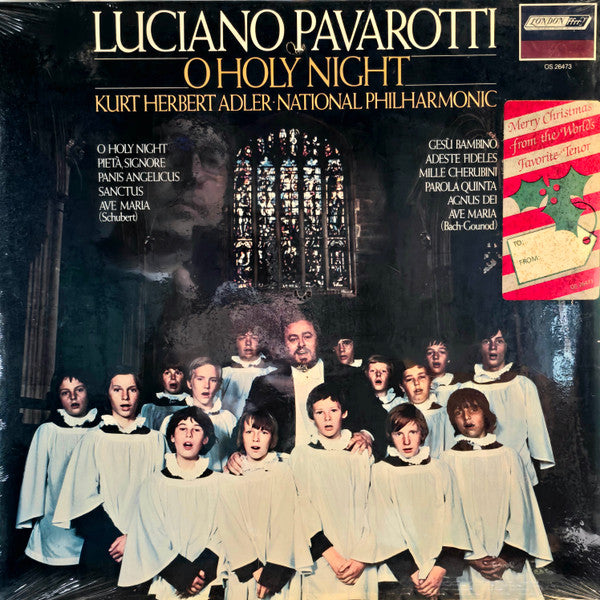 Luciano Pavarotti, National Philharmonic*, Kurt Herbert Adler : O Holy Night (LP, Album, RE, Gif)