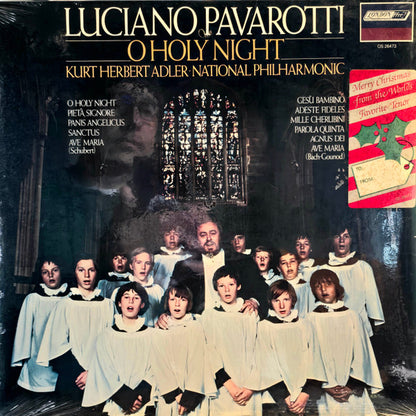 Luciano Pavarotti, National Philharmonic*, Kurt Herbert Adler : O Holy Night (LP, Album, RE, Gif)