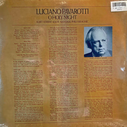 Luciano Pavarotti, National Philharmonic*, Kurt Herbert Adler : O Holy Night (LP, Album, RE, Gif)