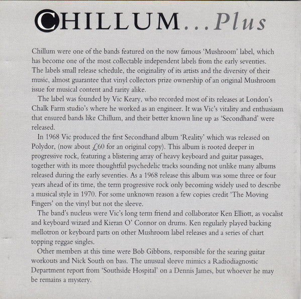 Chillum (2) : Chillum... Plus (CD, Album, RE, RM)