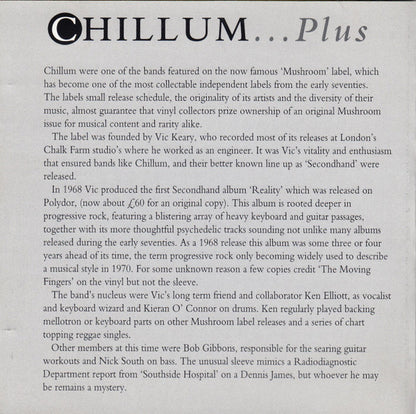 Chillum (2) : Chillum... Plus (CD, Album, RE, RM)
