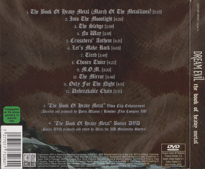 Dream Evil : The Book Of Heavy Metal (CD, Album, Enh + DVD-V, NTSC + Ltd, Dig)