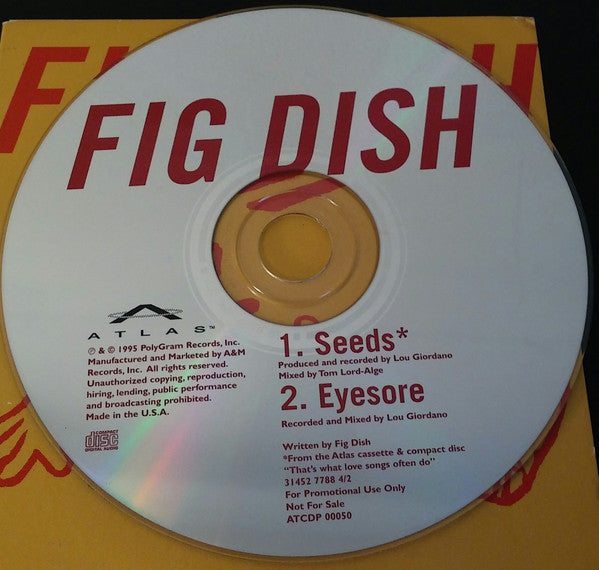 Fig Dish : Seeds / Eyesore (CD, Single, Promo)
